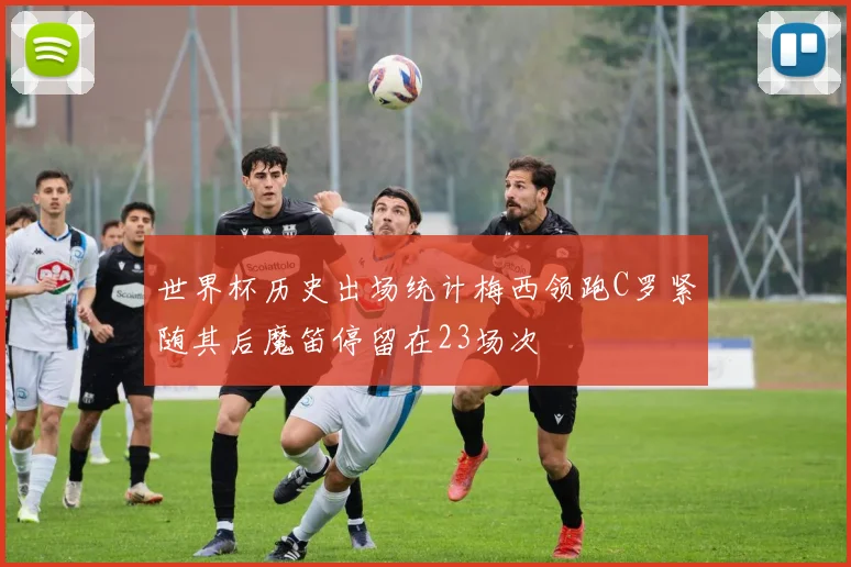 世界杯历史出场统计梅西领跑C罗紧随其后魔笛停留在23场次